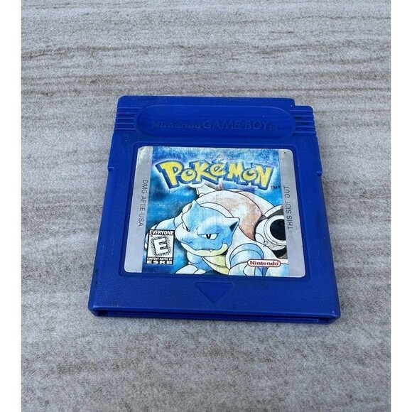 Pokemon Blue Version (Game Boy, 1998) GBC Authentic Gameboy Color Game - Picture 1 of 7